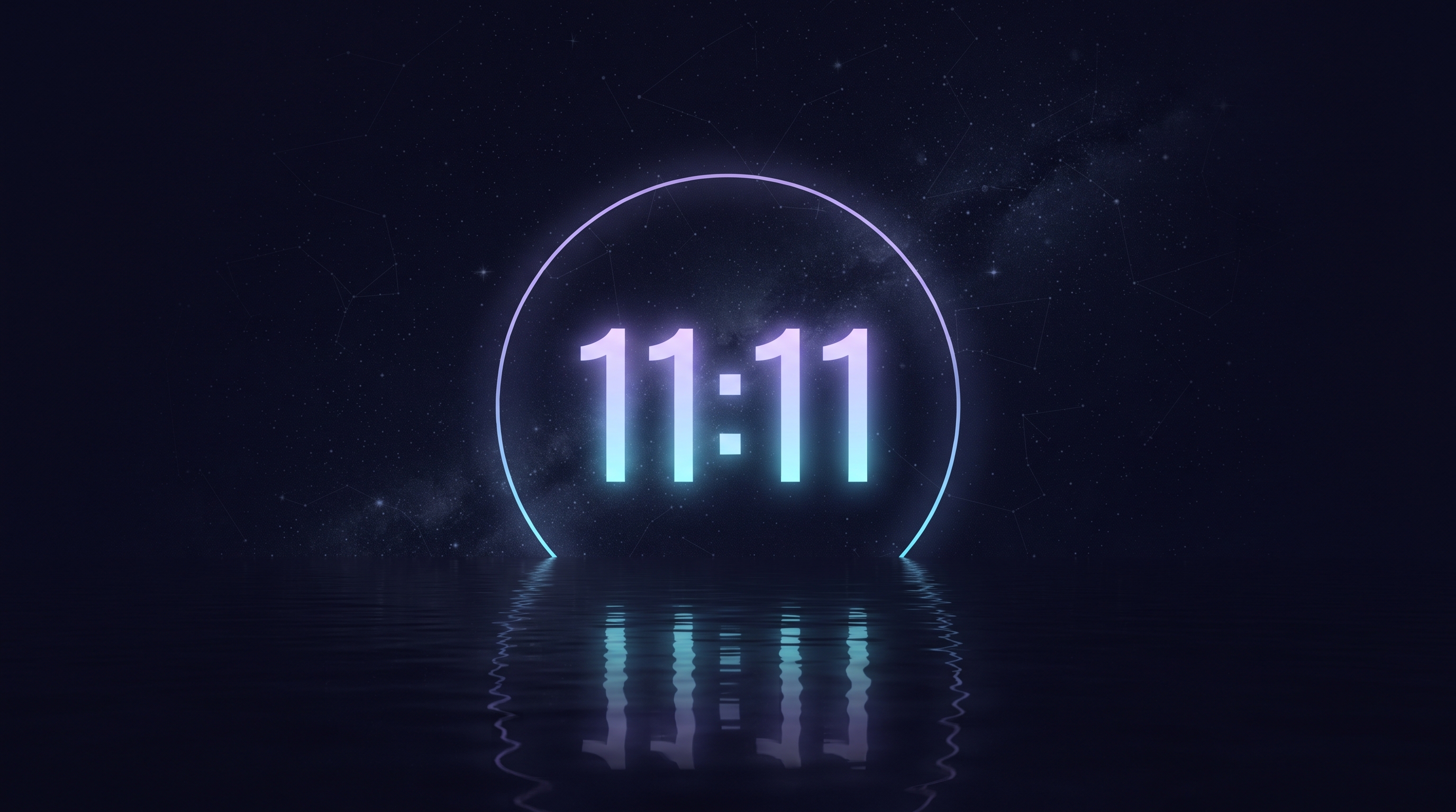 Heure miroir 11h11 et son reflet sur une horloge numérique, signification des heures miroir
